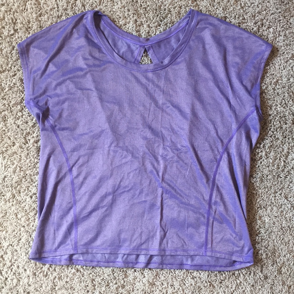 Purple Lululemon workout top